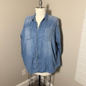 Old Navy Light Blue Boyfriend Shirt